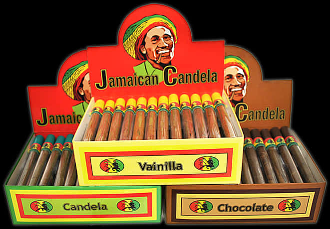 Jamaican Candela Cigar Blunts Display PNG image
