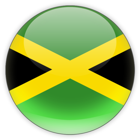 Jamaican Flag Button PNG image