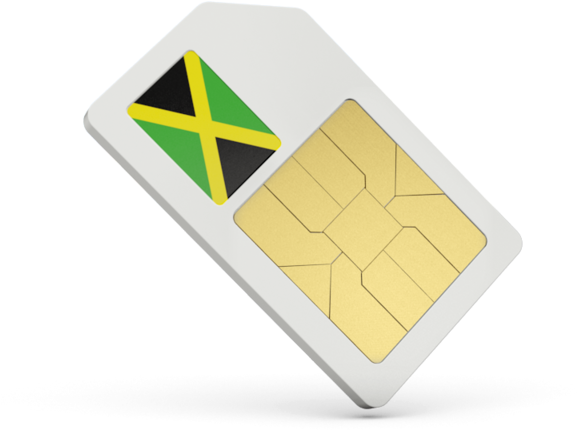 Jamaican Flag S I M Card PNG image