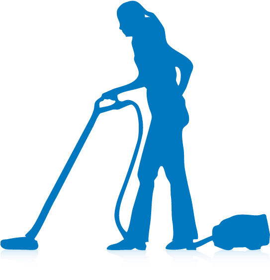 Janitor Cleaning Floor Silhouette PNG image