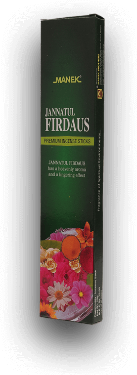 Jannatul Firdaus Incense Sticks Packaging PNG image