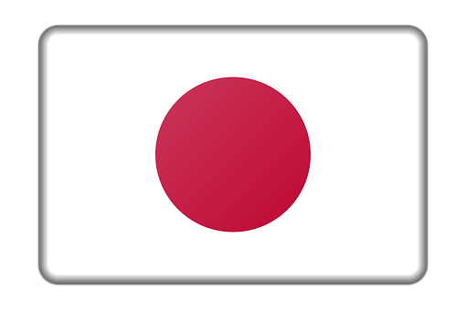 Japan Flag Simple Graphic PNG image