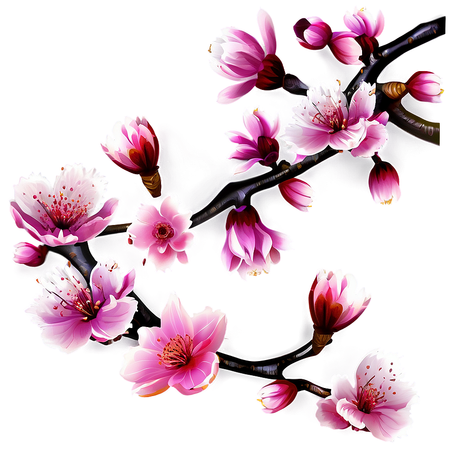 Japanese Cherry Blossom Png Urn90 PNG image