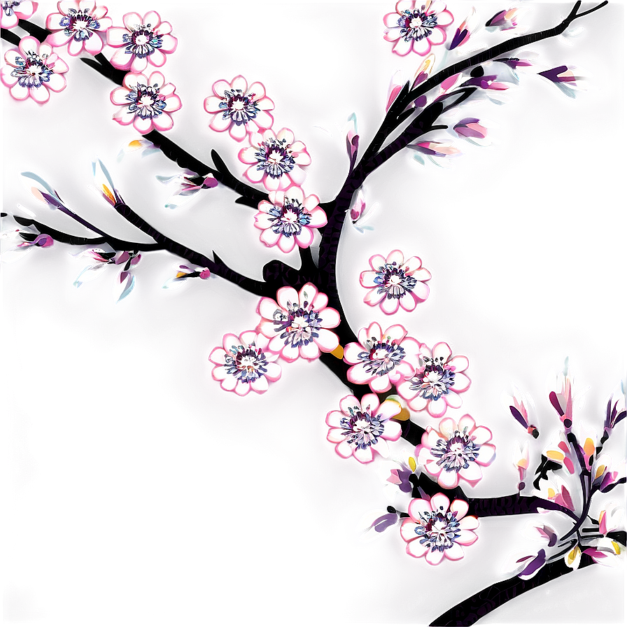 Japanese Floral Pattern Png 06202024 PNG image