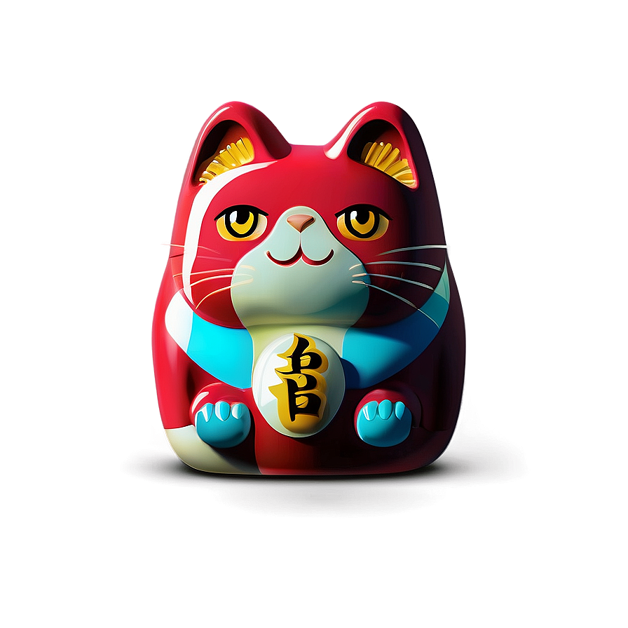 Japanese Lucky Cat Vector Png 06262024 PNG image