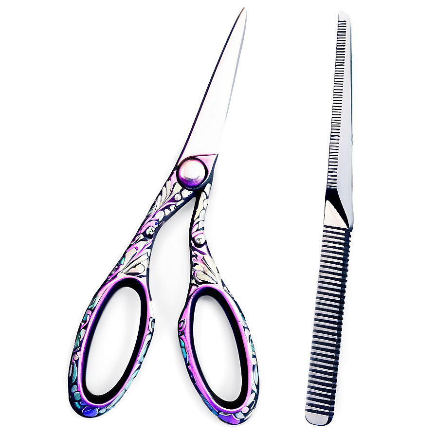 Japanese Steel Hair Scissors Png 06262024 PNG image