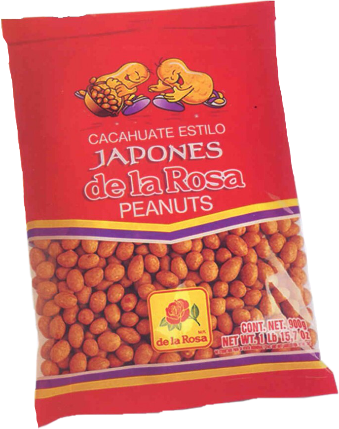 Japanese Style Peanuts De La Rosa Package PNG image