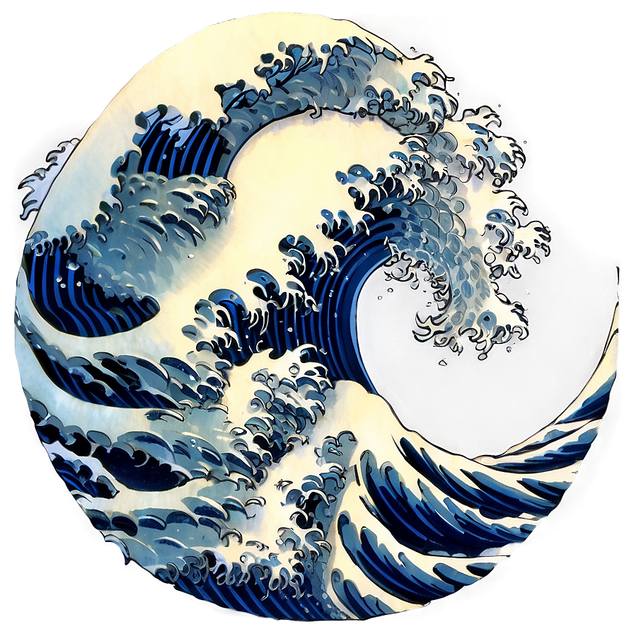 Japanese Wave A PNG image