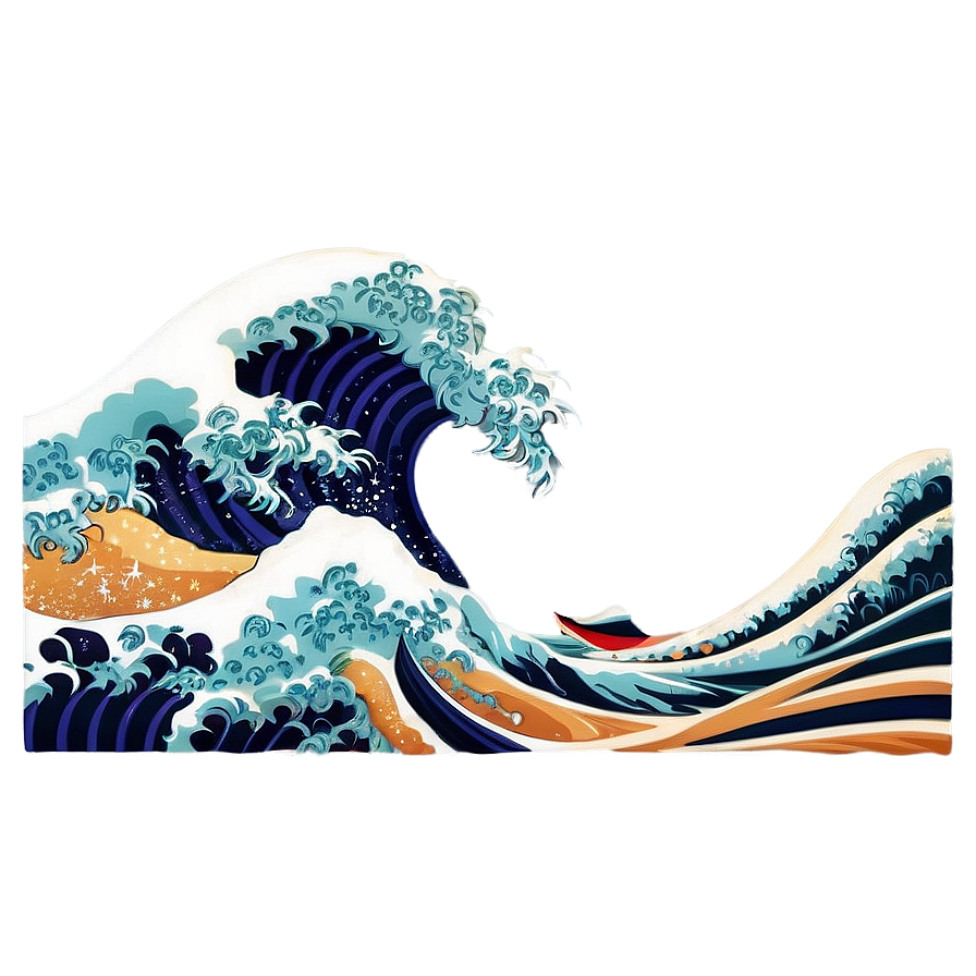 Japanese Wave Emoji Png Hef2 PNG image