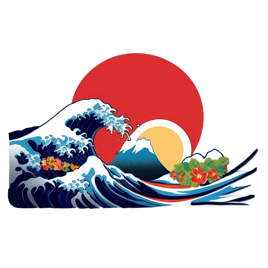 Japanese Wave Outline Png 88 PNG image