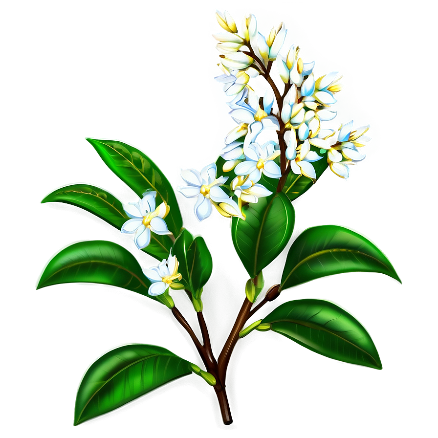 Jasmine Flower Bush Png Dlc PNG image