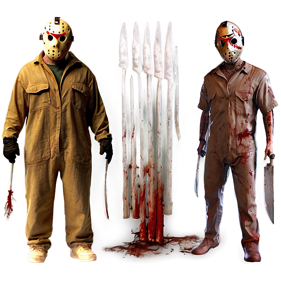 Jason Voorhees And Victims Png 60 PNG image