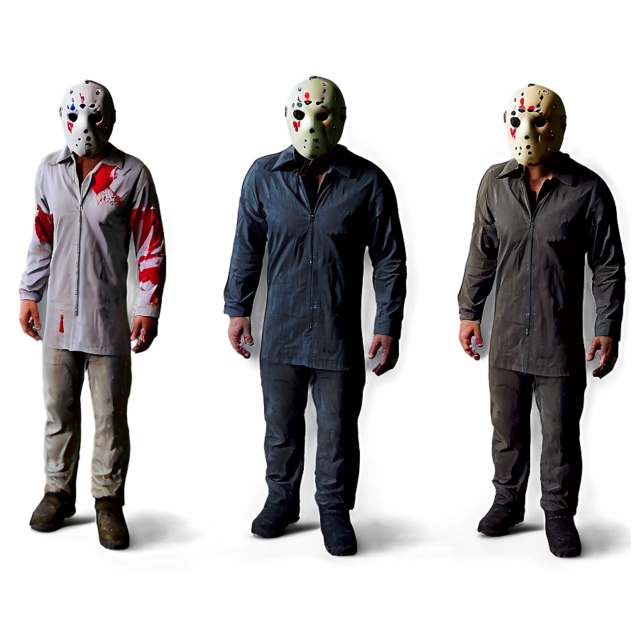 Jason Voorhees And Victims Png Ggx98 PNG image