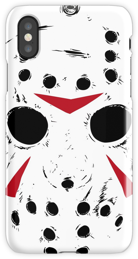 Jason Voorhees Mask Phone Case Design PNG image