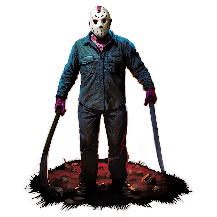 Jason Voorhees Rising From Grave Png Frg PNG image