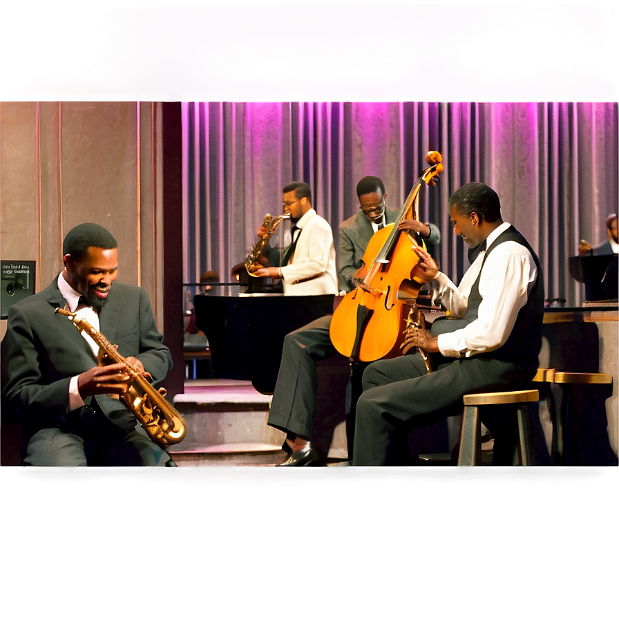 Jazz Club Scene Png 06122024 PNG image