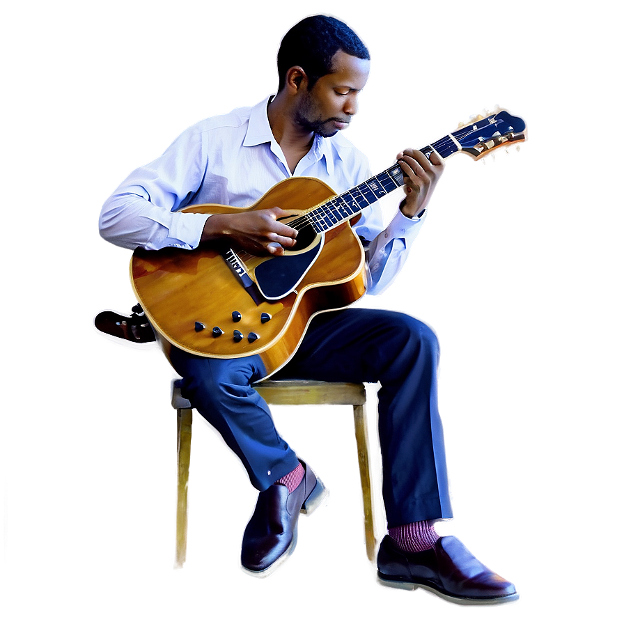 Jazz Guitar Player Png 94 PNG image