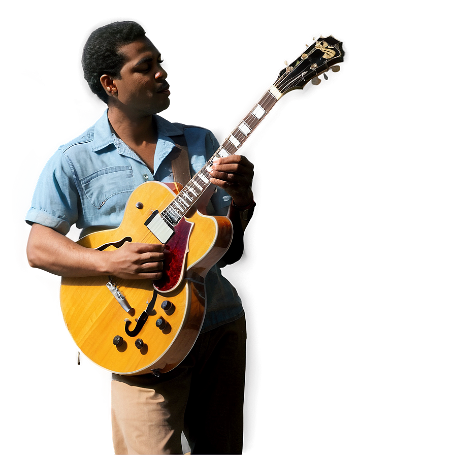 Jazz Guitar Player Png Mgo PNG image