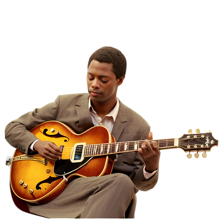 Jazz Guitar Player Png Ruy PNG image