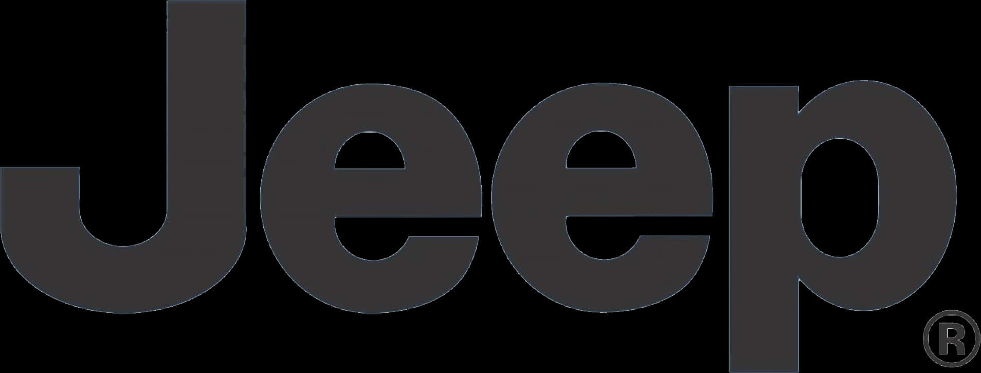 Jeep Brand Logo Black Background PNG image