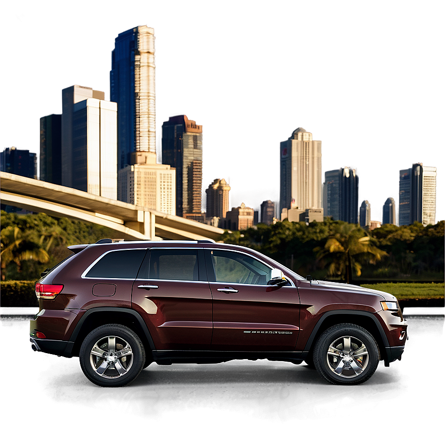 Jeep Grand Cherokee In City Png Jue51 PNG image