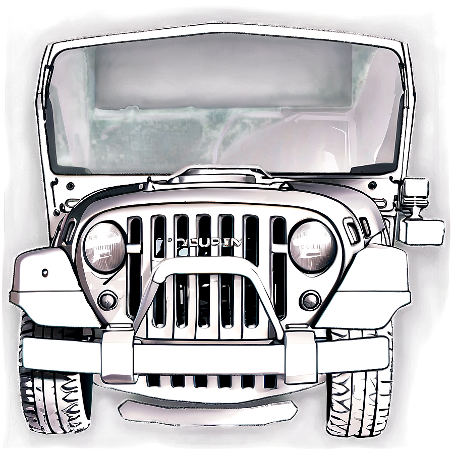 Jeep Grill Sketch Png 52 PNG image