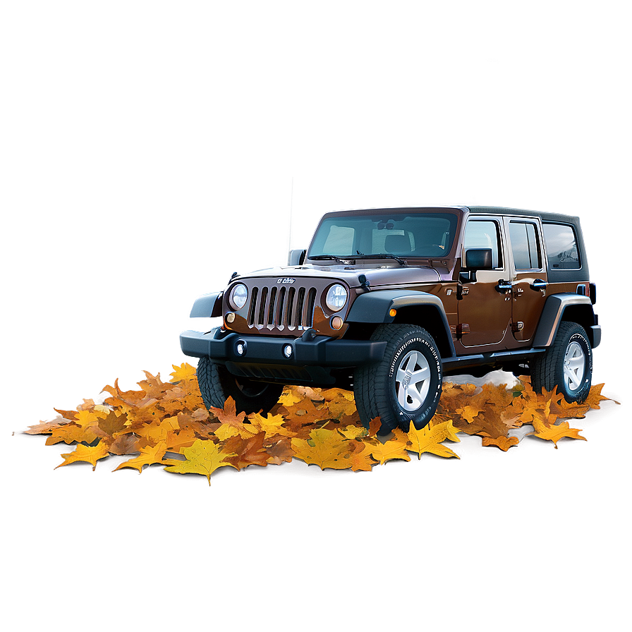 Jeep In Autumn Forest Png 17 PNG image