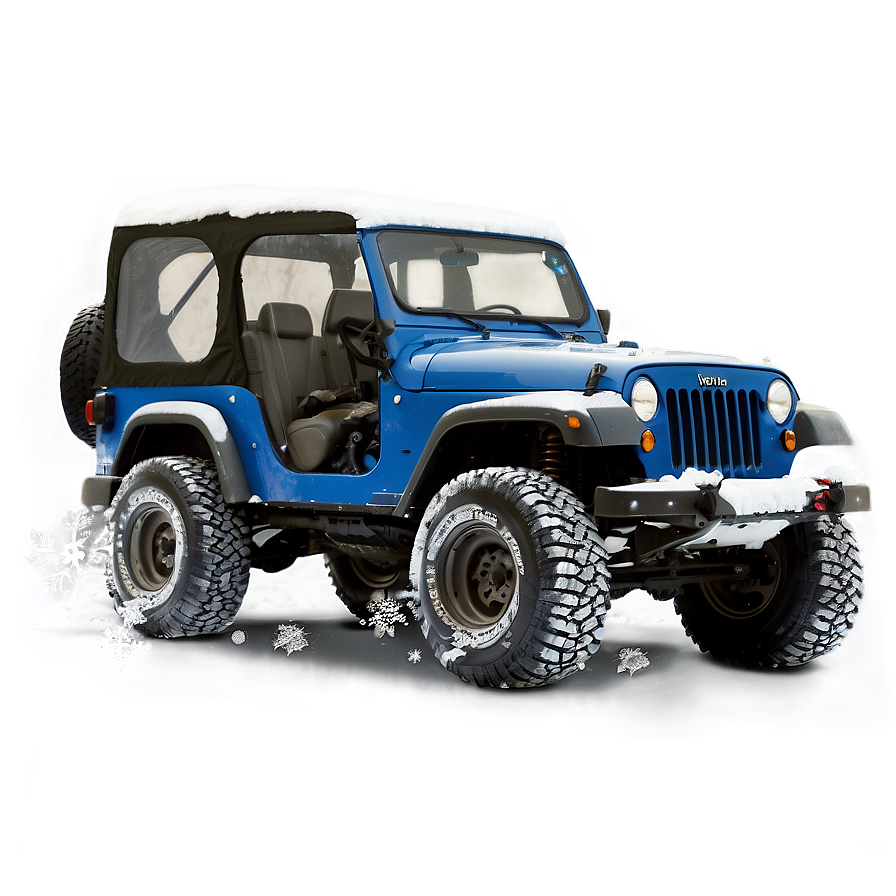 Jeep In Snowy Winter Png 83 PNG image