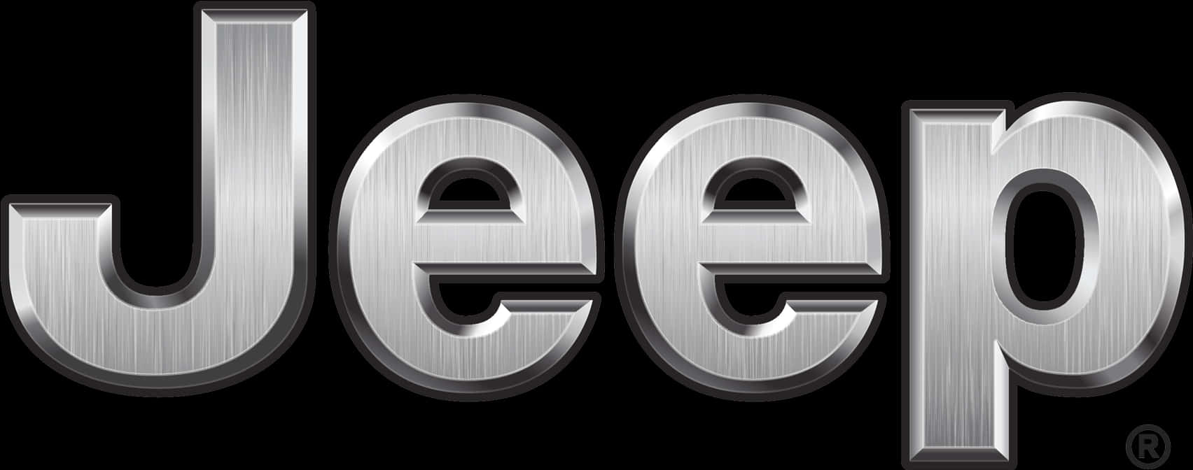 Jeep Logo Metallic Finish PNG image