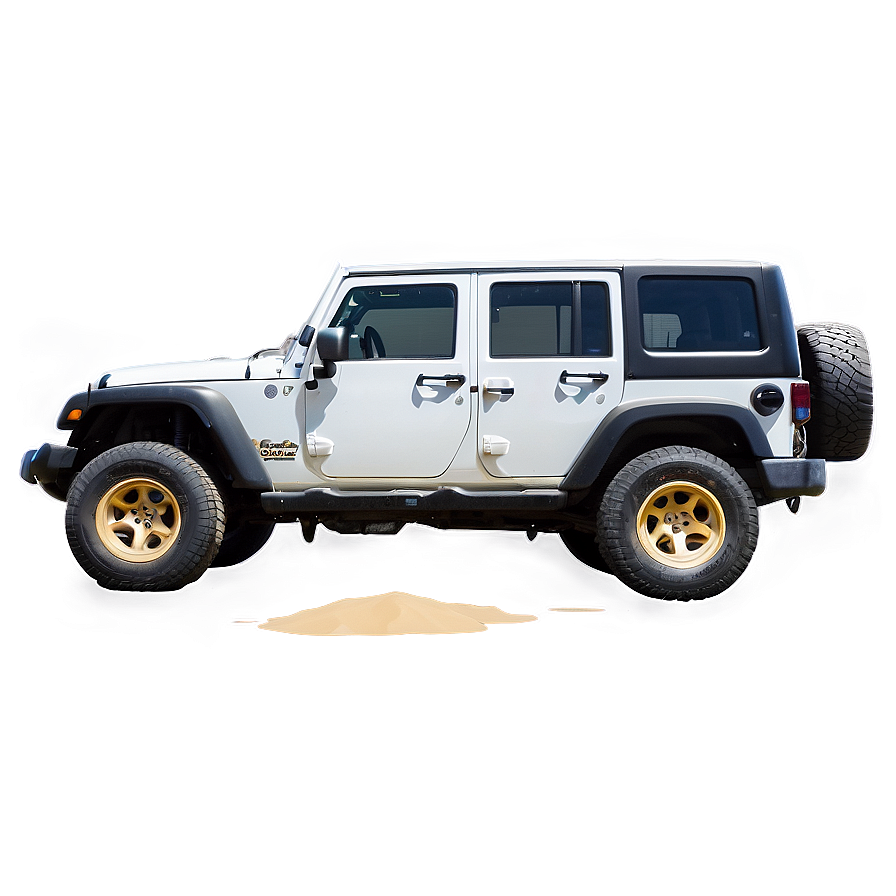 Jeep On Golden Sand Dunes Png Egp77 PNG image