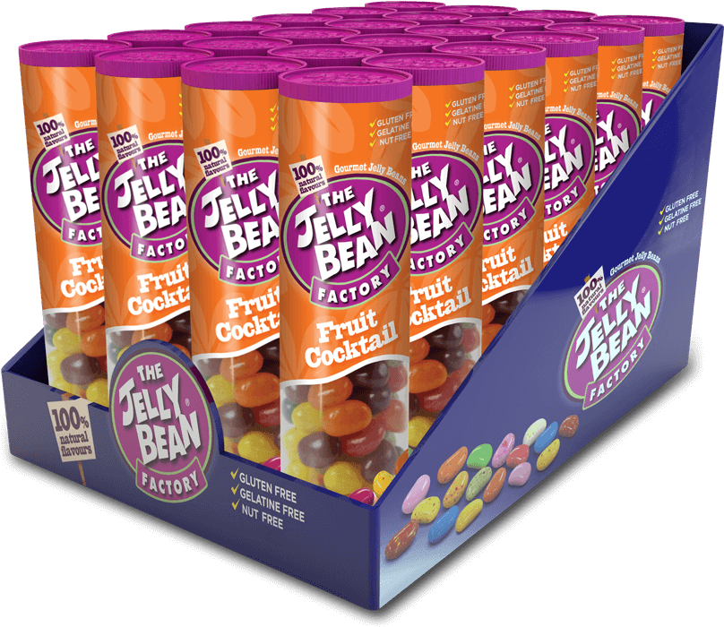 Jelly Bean Factory Fruit Cocktail Display PNG image