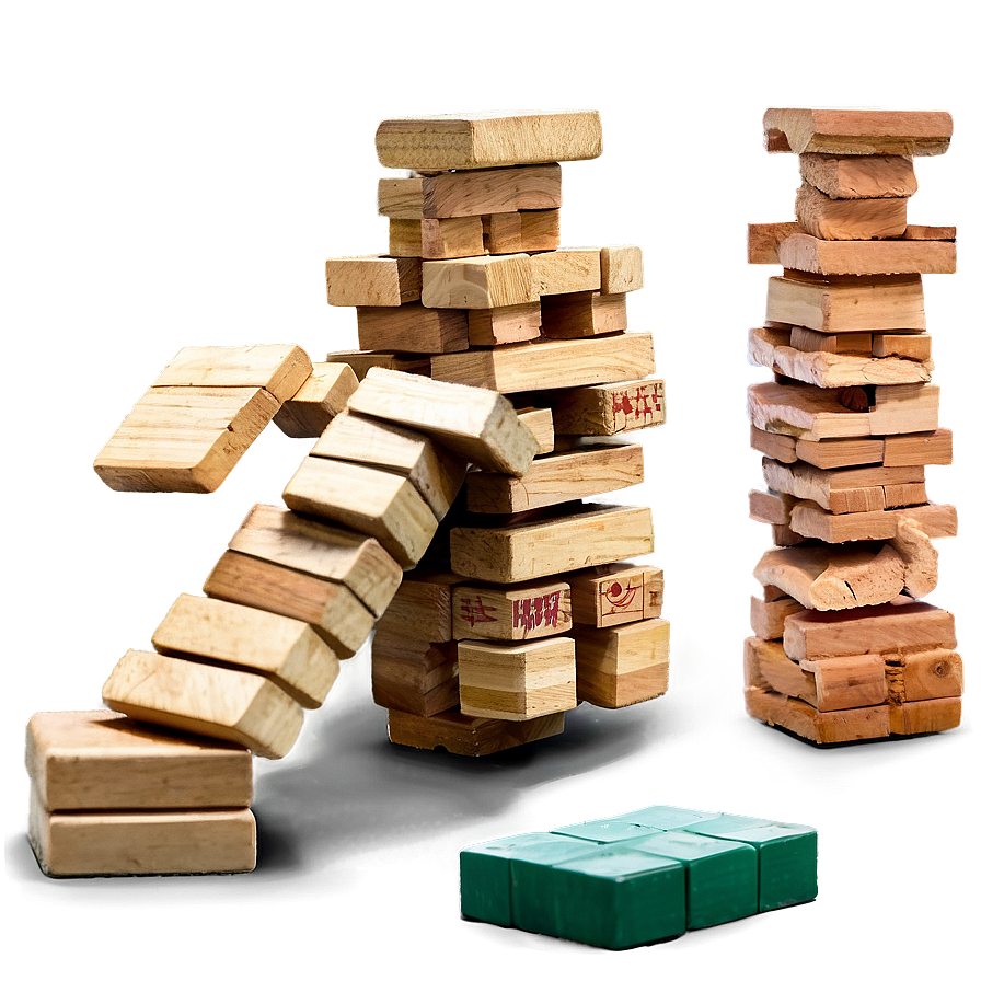 Jenga Tower Collapse Png 06112024 PNG image