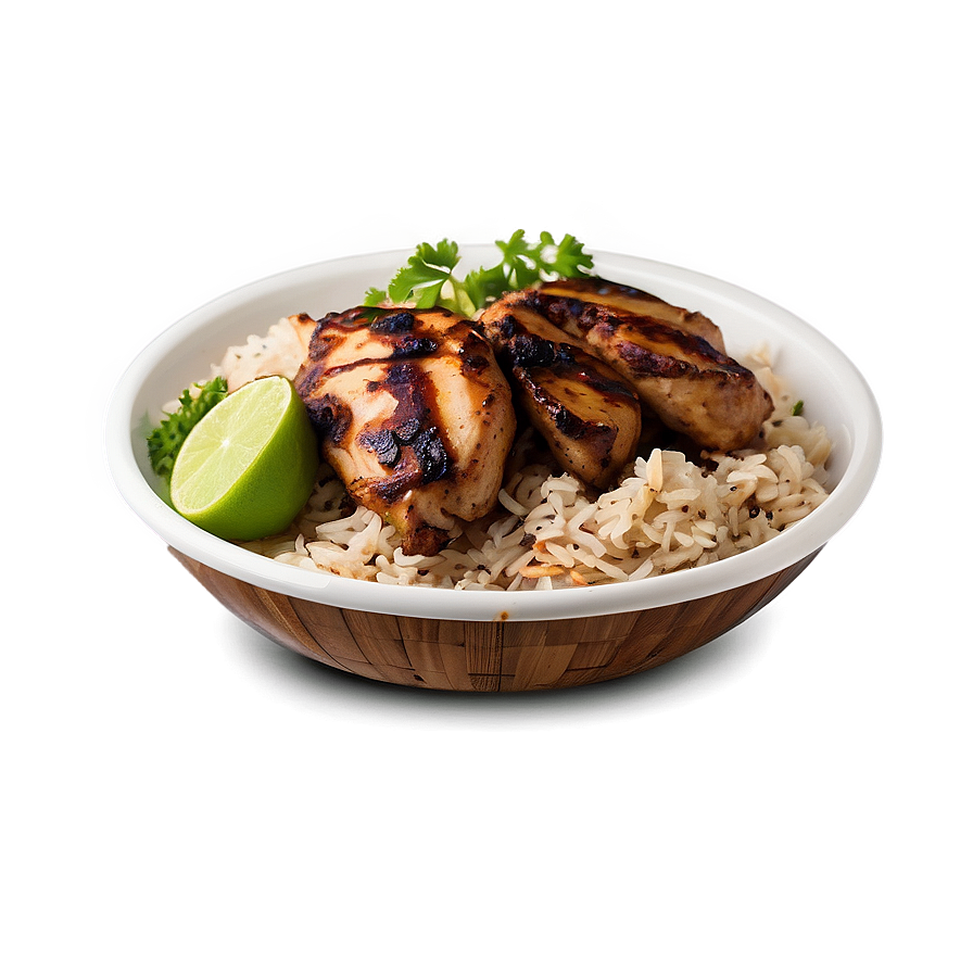 Jerk Chicken And Rice Combo Png Ioj54 PNG image