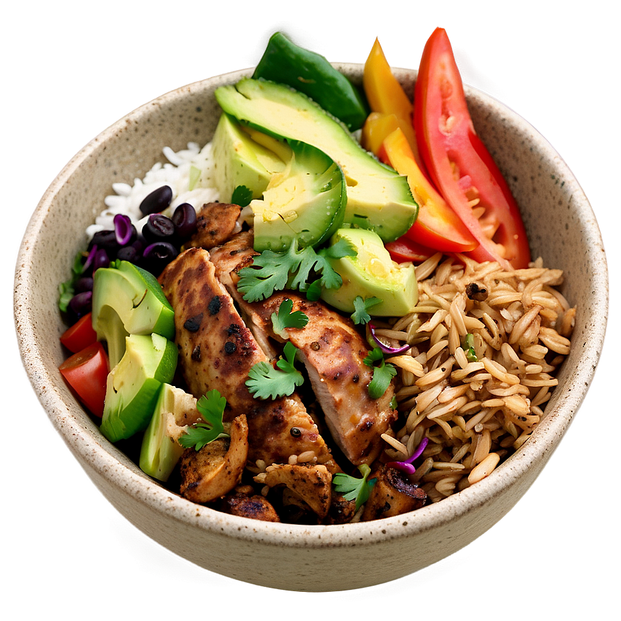 Jerk Chicken Burrito Bowl Png 10 PNG image