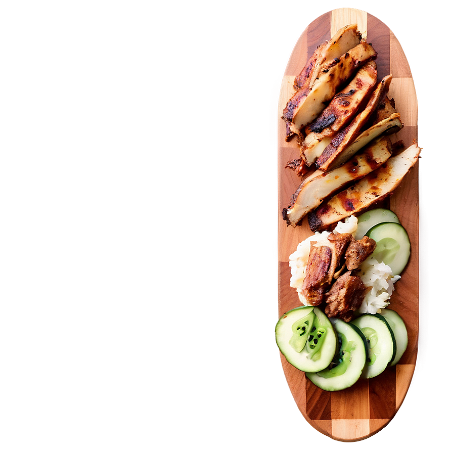 Jerk Chicken Charcuterie Board Png 06282024 PNG image