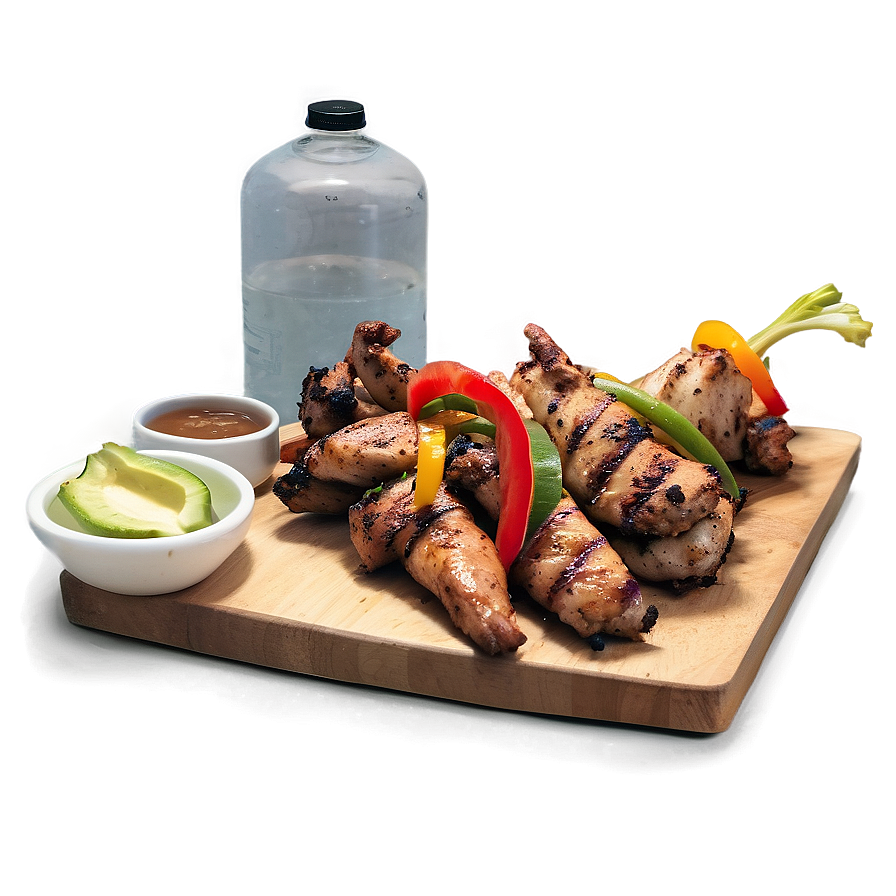 Jerk Chicken Fajitas Twist Png Qds75 PNG image