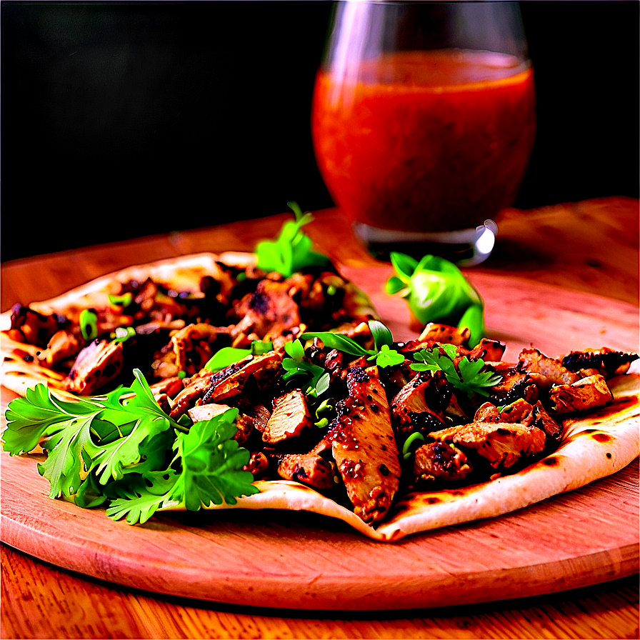 Jerk Chicken Flatbread Experiment Png Cxi PNG image