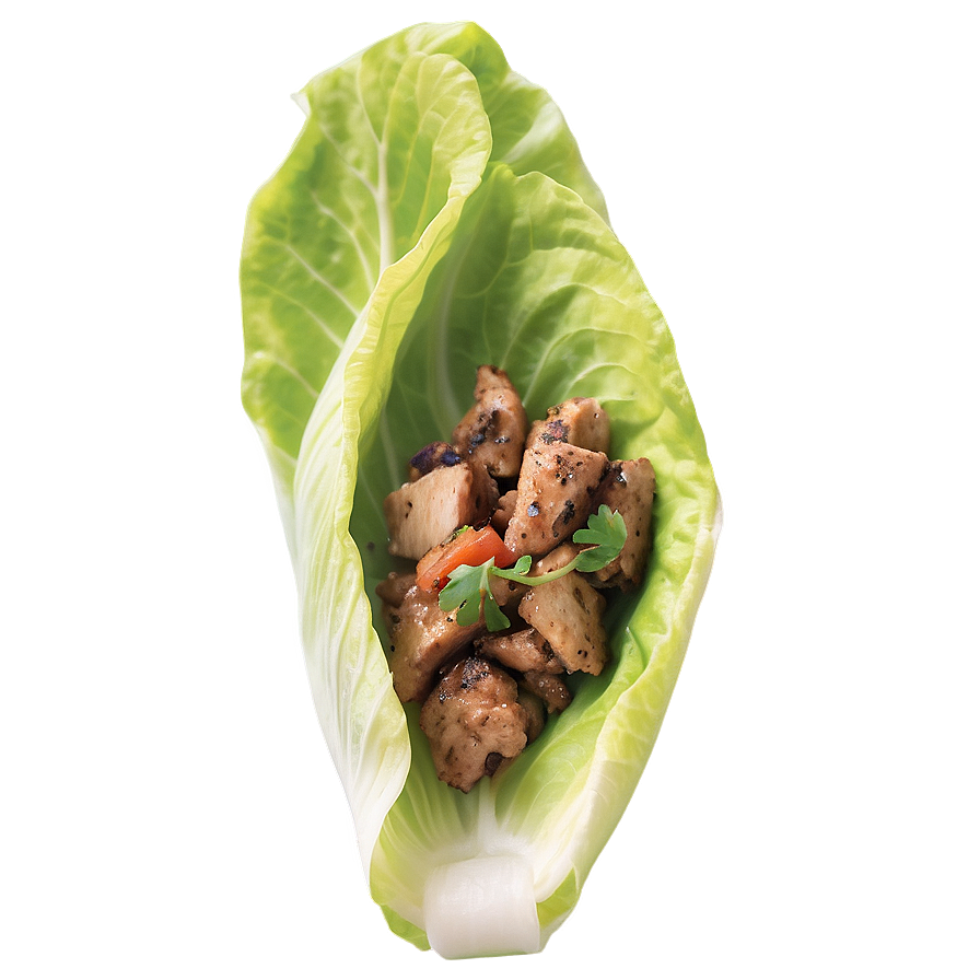 Jerk Chicken Lettuce Wraps Png Fpt14 PNG image