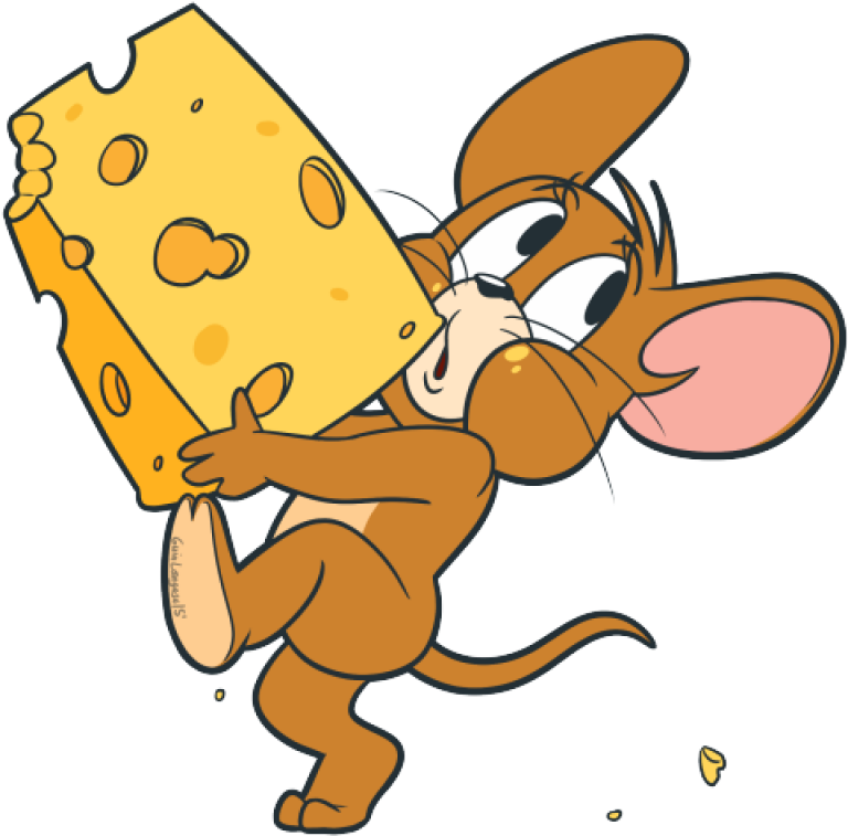 Jerry_with_ Cheese_ Vector_ Art PNG image