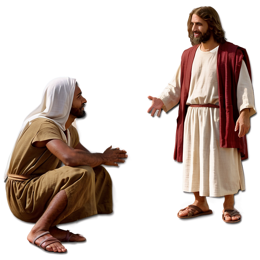 Jesus And The Canaanite Woman Png Pla PNG image