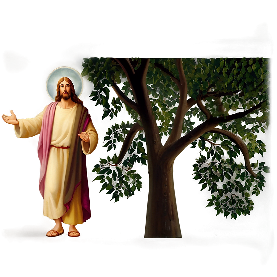 Jesus And Zacchaeus Png 05032024 PNG image