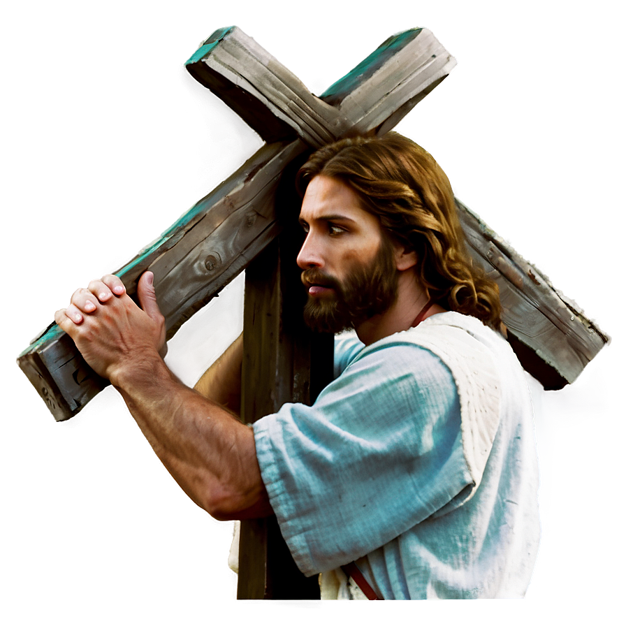 Jesus Carrying The Cross Png 11 PNG image