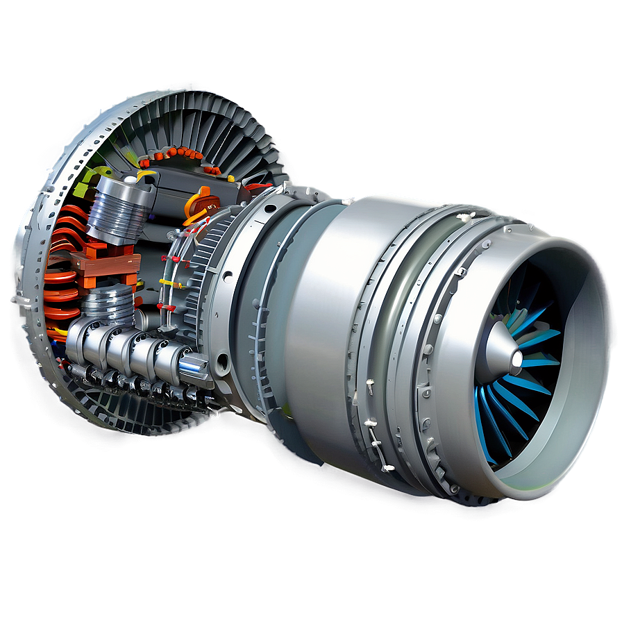 Jet Engine Components Layout Png 20 PNG image