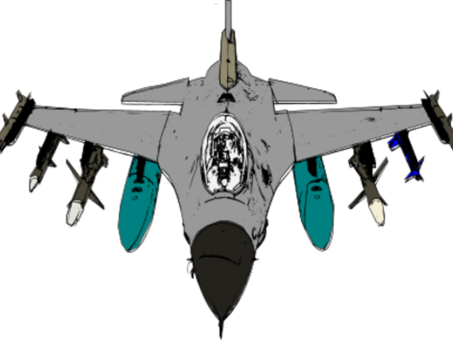 Jet Fighter Head On Illustration PNG image