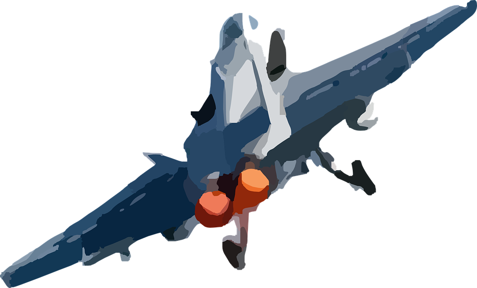 Jet Fighter In Flight With Afterburners PNG image