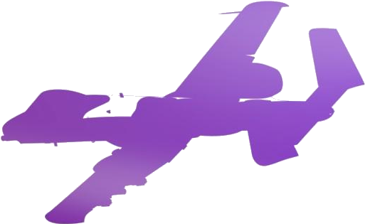 Jet Fighter Silhouette Purple PNG image