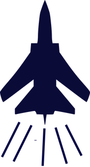 Jet Fighter Silhouette PNG image