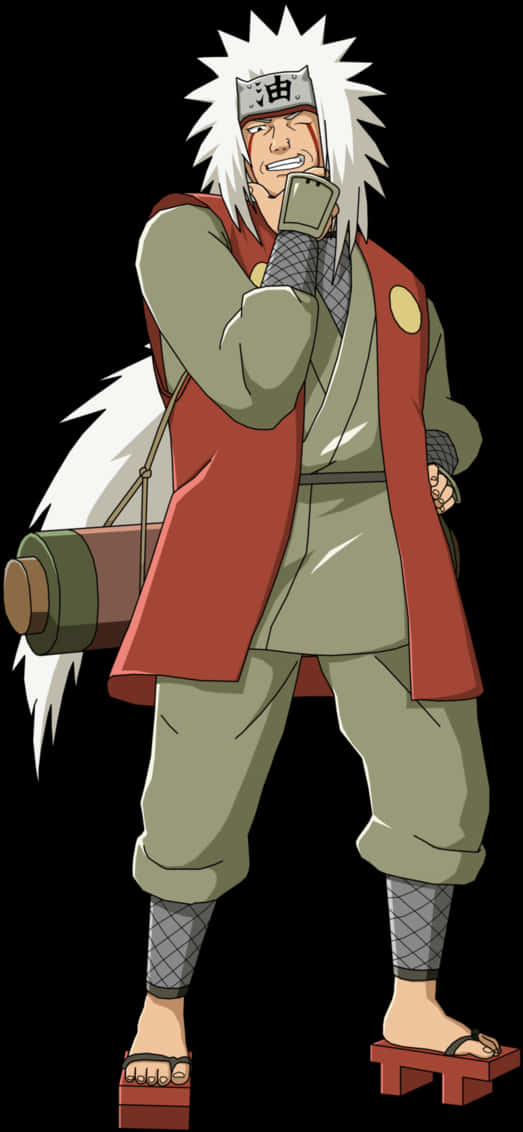 Jiraiya Naruto Anime Character PNG image