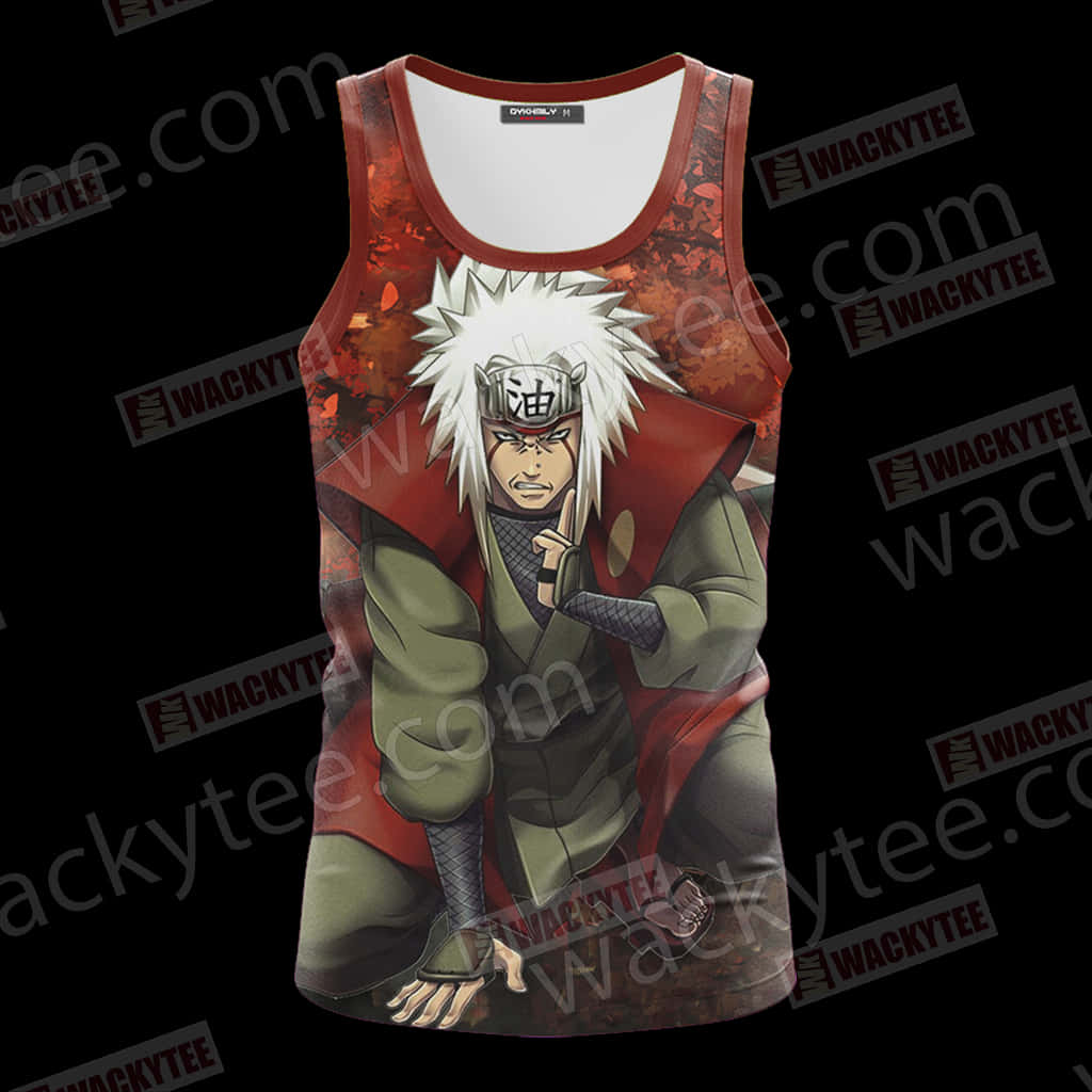 Jiraiya Naruto Anime Tank Top PNG image