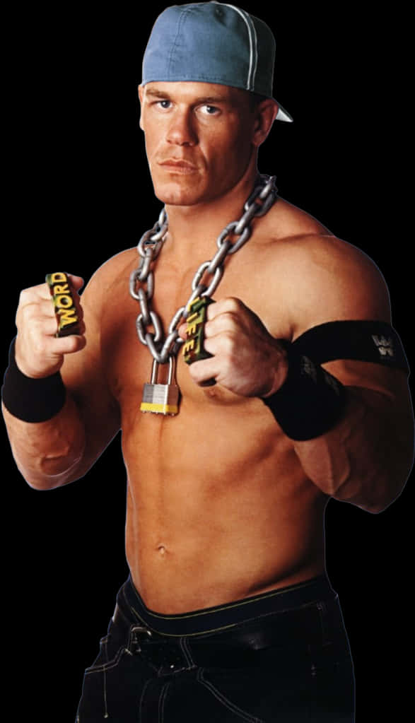 John Cena Chain Gang Pose PNG image